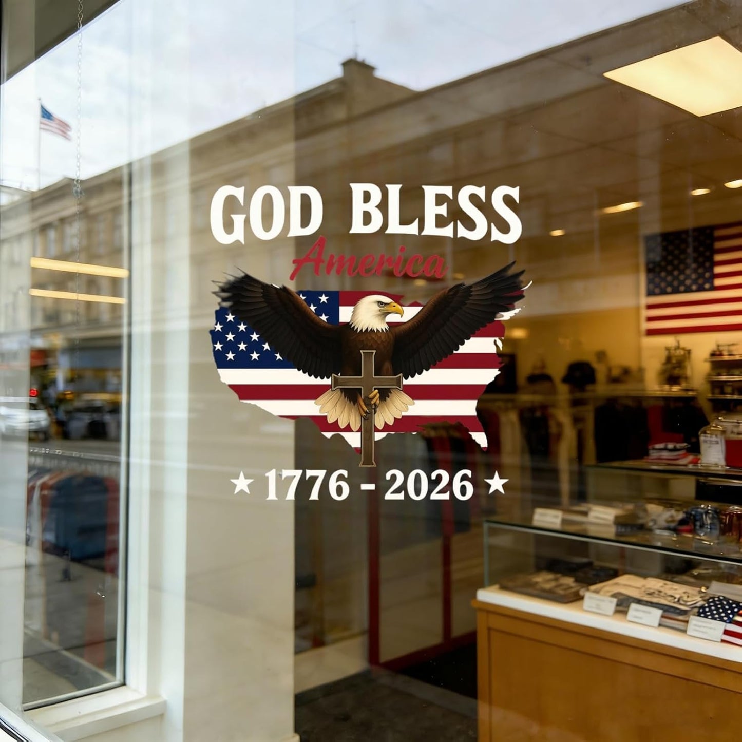 250th Anniversary Eagle Stickers | 4PCS American Flag Eagle Decal