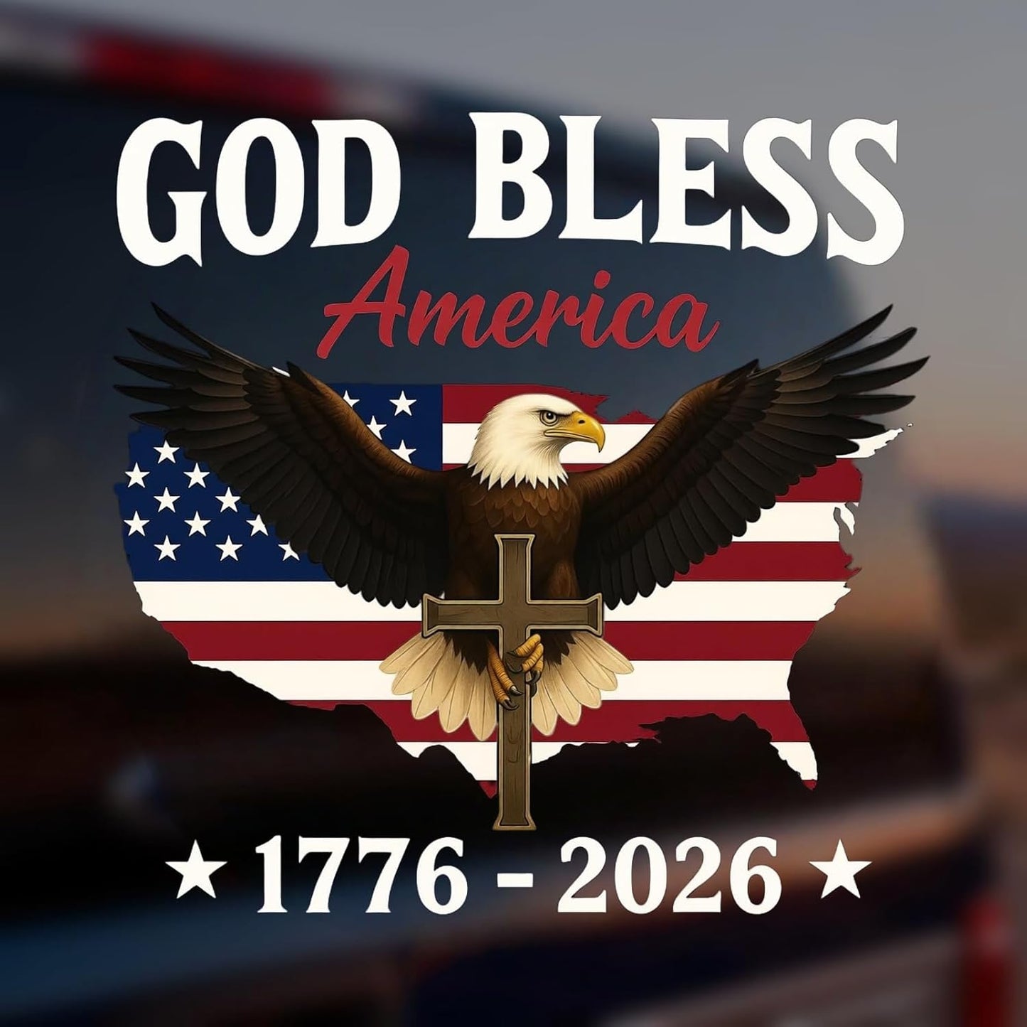 250th Anniversary Eagle Stickers | 4PCS American Flag Eagle Decal