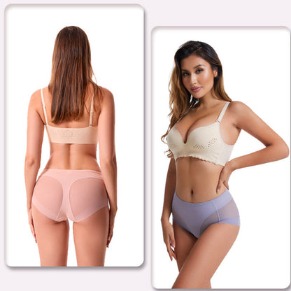 🎁(4 pieces) Buy 1 get 3 free ⏳High Waist Ice Silk Seamless Shaping Briefs