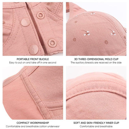 🔥Pay 1 Get 3(3packs)🔥Design for Senior Front Closure Cotton Bra-FREE SHIPPING
