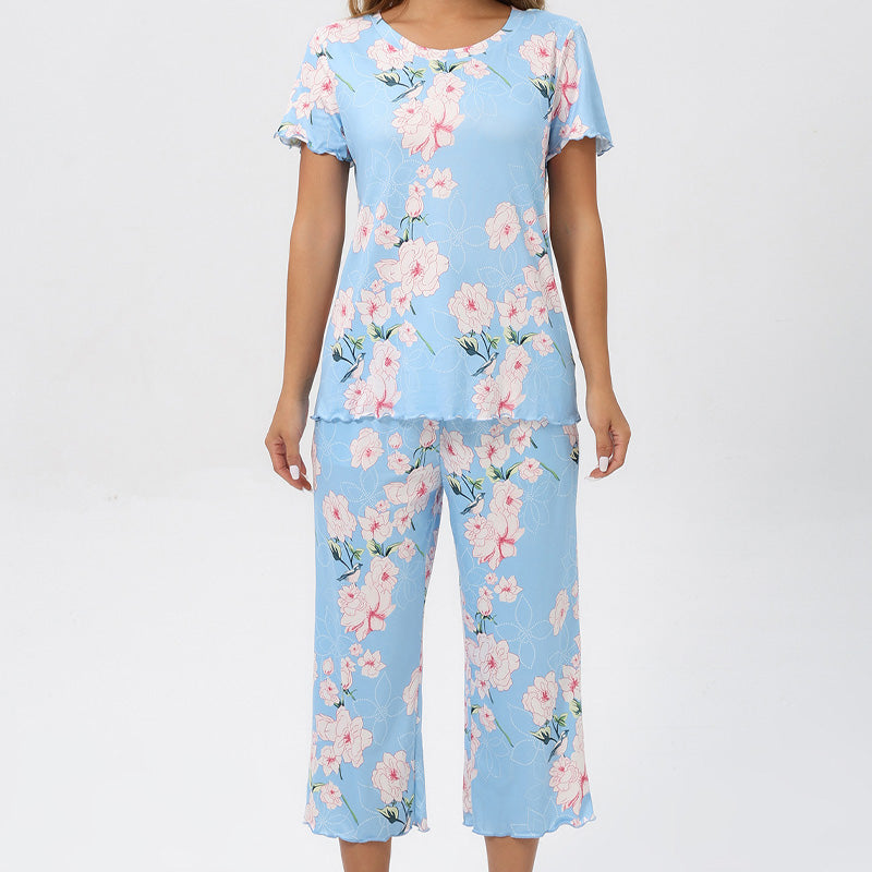 🎁Hot Sale 50% OFF⏳Women's Printed Top & Pants Sleepwear Set