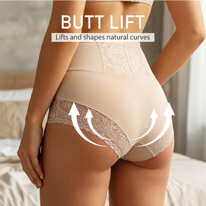 Women’s Lace High-Waisted Tummy Control Butt Lifter Briefs
