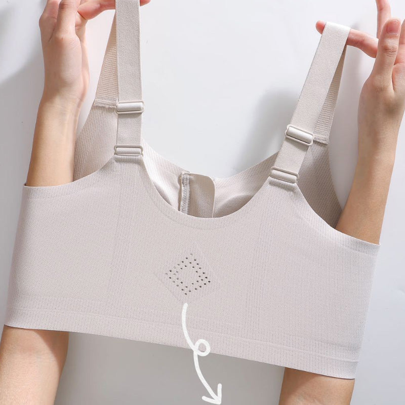 Women's Anti-Sag Front Zipper Bra