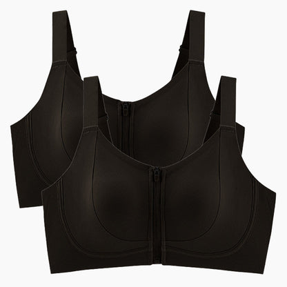 Women's Anti-Sag Front Zipper Bra