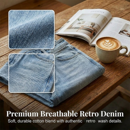 ✨ 50% OFF NOW! 👖Women's High-Waisted Straight Leg Jeans – Elongate & Perfect Fit! 🤎